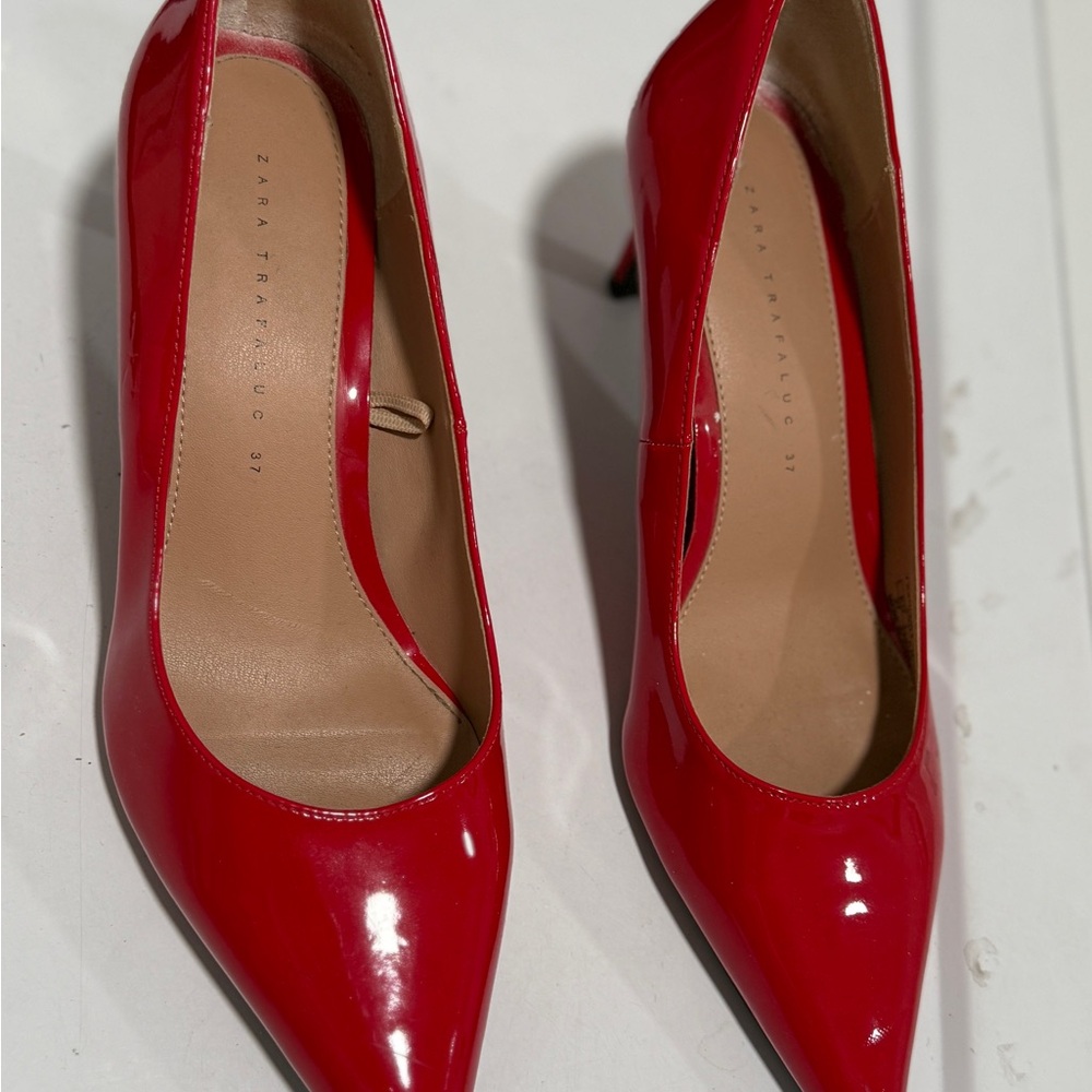 Zara Bold Red Heels